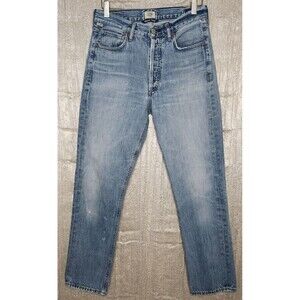 Citizens of Humanity Charlotte 100% Cotton High Rise Straight Jeans 30